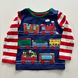 Mini Boden Festive Lift-The-Flap T-Shirt Christmas 18-24 Mo